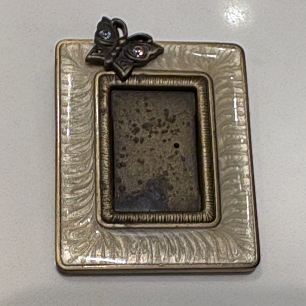 Jay Strongwater Small Rectangular Photo Frame - Gold and Bronze Tones